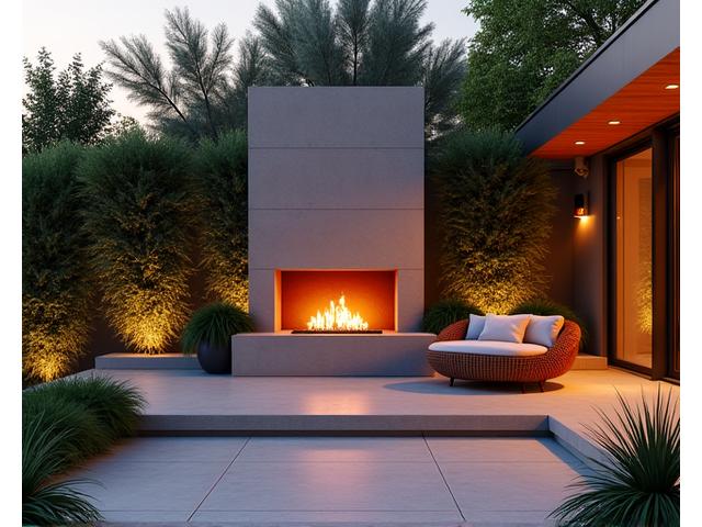 Outdoor Terrassenfeuer